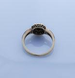 Stunning Victorian Gold Turquoise Cluster Ring - Ishy Antiques