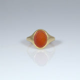 Antique 18ct Gold Carnelian Signet Ring - Ishy Antiques