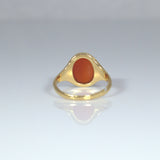 Antique 18ct Gold Carnelian Signet Ring - Ishy Antiques