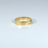 Unusual Twist 18ct Gold Band/Ring - Ishy Antiques