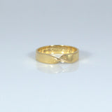 Unusual Twist 18ct Gold Band/Ring - Ishy Antiques