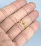 Unusual Twist 18ct Gold Band/Ring - Ishy Antiques