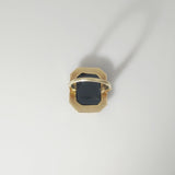 Stunning engraved intaglio shield ring - Ishy Antiques