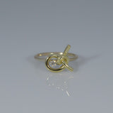 IxHcollab True Love Knot Diamond Ring - Ishy Antiques