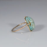 IxHcollab stunning Ancient Egyptian New Kingdom scarab conversion ring - Ishy Antiques