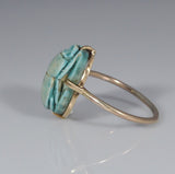 IxHcollab stunning Ancient Egyptian New Kingdom scarab conversion ring - Ishy Antiques
