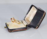 IxHcollab Victorian Opal and Ruby Cluster ring - Ishy Antiques