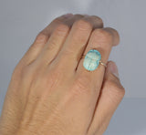 IxHcollab stunning Ancient Egyptian New Kingdom scarab conversion ring - Ishy Antiques