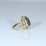 Unusual 18ct Gold Turquoise Ring - Ishy Antiques