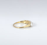 Beautiful 18ct Gold Victorian 5 Pearl Band - Ishy Antiques