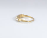 Beautiful 18ct Gold Victorian 5 Pearl Band - Ishy Antiques