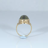 Unusual 18ct Gold Turquoise Ring - Ishy Antiques