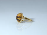 18ct Gold Tigers Eye Ring - Ishy Antiques