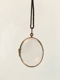Large Victorian Glazed Locket - Ishy Antiques