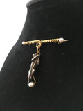 Incredible Continental Gold, Silver and Pearl Monkey Brooch - Ishy Antiques