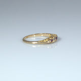 18ct Gold Ruby and Diamond Band - Ishy Antiques