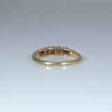18ct Gold Ruby and Diamond Band - Ishy Antiques