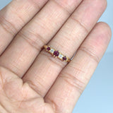 Victorian Ruby and Diamond 18ct gold Ring - Ishy Antiques