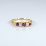 Victorian Ruby and Diamond 18ct gold Ring - Ishy Antiques