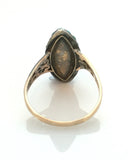 Victorian Anchor Turquoise Ring - Ishy Antiques