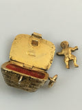 Continental Gilt Moses Basket c1920 - Ishy Antiques