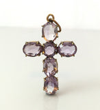 Antique Amethyst Cross Pendant - Ishy Antiques