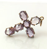 Antique Amethyst Cross Pendant - Ishy Antiques