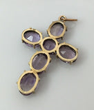 Antique Amethyst Cross Pendant - Ishy Antiques