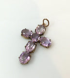 Antique Amethyst Cross Pendant - Ishy Antiques