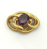 Victorian Large Snake Brooch - Ishy Antiques