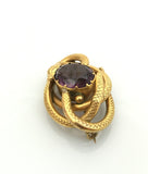 Victorian Large Snake Brooch - Ishy Antiques