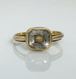Reserved! Stuart Crystal Monogrammed Mourning Ring Circa 1700 - Rare part 2 - Ishy Antiques