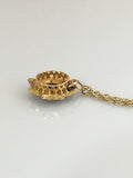 Beautfiul Edwardian Pearl and Sapphire Pendant on a Gold Chain - Ishy Antiques