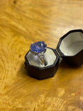Art Deco Ceylon Sapphire and Diamond Ring