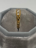 18ct Gold Five Stone Boat Ring