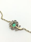 IxH Collab Early Emerald and Diamond Flower Bracelet - Ishy Antiques