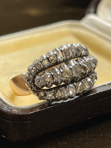 19th Century Boxed Diamond Ring