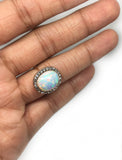 Stunning 1930's Opal and rose cut Diamond Ring - Ishy Antiques