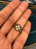 Georgian Pearl and Diamond Ring