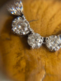 15.60ct Modern Brilliant Cut Diamond Rivière Necklace