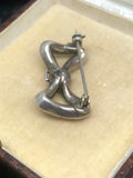 Georgian Silver Chrysoberyl Bow Brooch