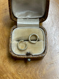 18ct White and Yellow Gold Diamond Earrings