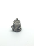 Antique Silver Cat Thimble - Ishy Antiques