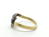 Old Cut Diamond Flower Ring Circa 1870 - Ishy Antiques