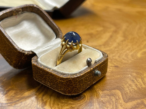 18ct Gold Sapphire Buttercup Ring