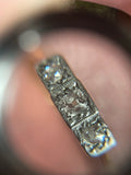 Art Deco 18ct Gold Old Cut Diamond Three Stone Ring