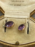 Deposit Smaller Georgian Amethyst Drop Earrings