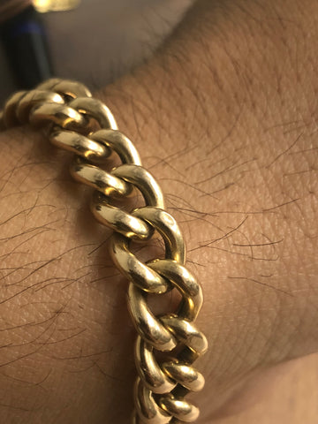 15ct gold curb link bracelet