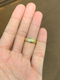 18ct Three Stone Diamond Band 1907