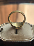 18ct Gold Intaglio Enamel Ring